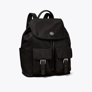 Tory Burch Nylon Flap Backpack